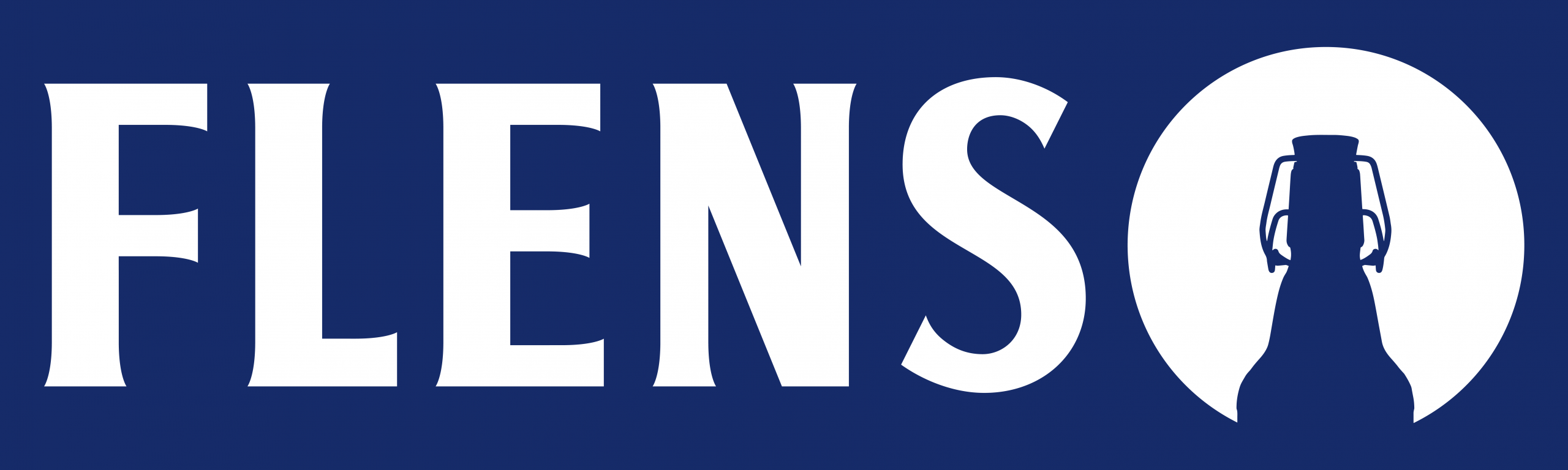 FLENS SPORT LOGO WEISS AUF BLAU 500 1502
